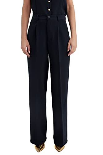 DeFacto Damen Z8938AZ Casual Pants, Navy, 34 von DeFacto