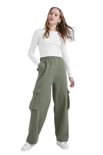 DeFacto Damen Z9199az Tracksuit, Khaki, XS EU von DeFacto