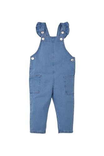 DeFacto Denim Overall für Baby Mädchen niedliche Jean Latzhose- bequemer Jumpsuit und Overall für kleine Mädchen süße Overalls & Jumpsuits von DeFacto