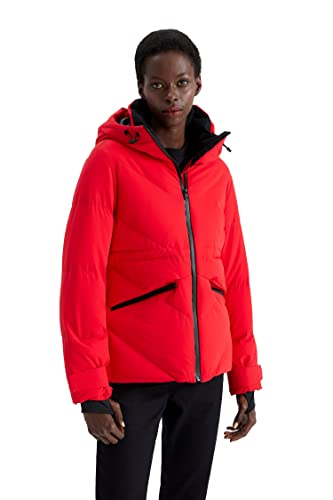 DeFacto Gesteppt Mantel Für Damen Steppjacke für Damen RED,L von DeFacto