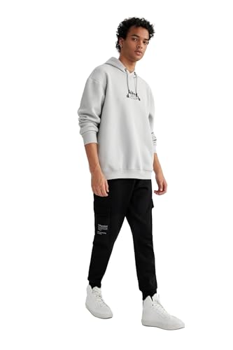 DeFacto Herren Jogginghose - Lange Sporthose für Herren - Bequeme Freizeithose für vielseitigen Einsatz - Stylische Jogginghose für Herren mit hohem Regular Fit von DeFacto