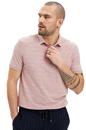 DeFacto Herren M7125az Polo Shirt, Lila, L EU von DeFacto