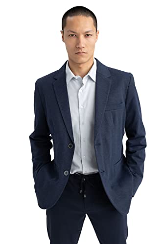 DeFacto Herren N0503az Blazer, Navy, 54 EU von DeFacto