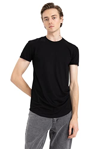 DeFacto Herren N2104az T-Shirt, Schwarz, 3XL EU DeFacto Herren N2104az T-Shirt, Schwarz, 3XL EU von DeFacto