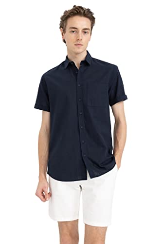 DeFacto Herren R1706AZ Shirt, Navy, XL von DeFacto