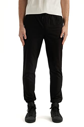 DeFacto Herren S1589AZ Sweatpants, Black, 32-32 von DeFacto