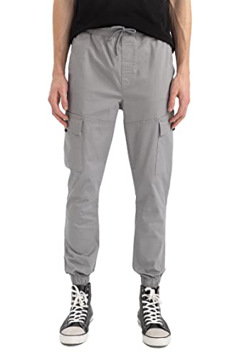 DeFacto Herren S9874AZ Sweatpants, Grey, 30-32 von DeFacto