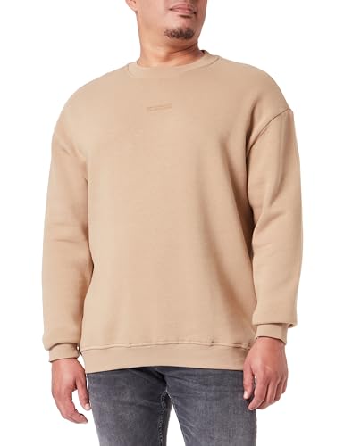 DeFacto Herren Sweatshirts - Bequeme Sweatshirt Herren Pullover Boxy Fit Crew Neck von DeFacto