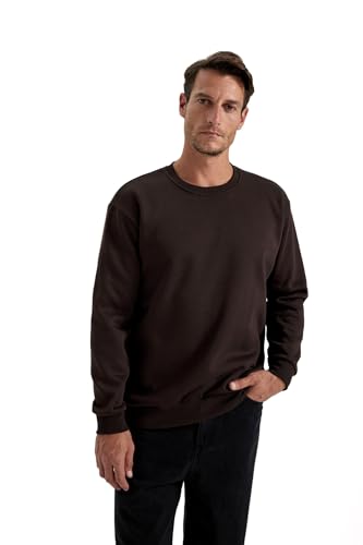 DeFacto Herren Sweatshirts - Bequeme Sweatshirt Herren Pullover Oversize Fit von DeFacto