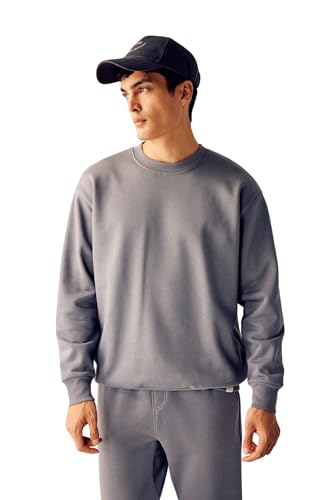 DeFacto Herren Sweatshirts - Bequeme Sweatshirt Herren Pullover Oversize Fit von DeFacto