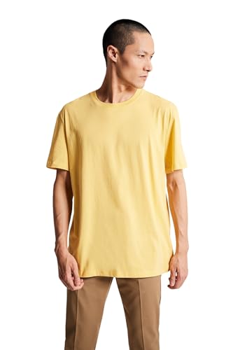 DeFacto Herren V7699az T-Shirt, Gelb, XS EU von DeFacto