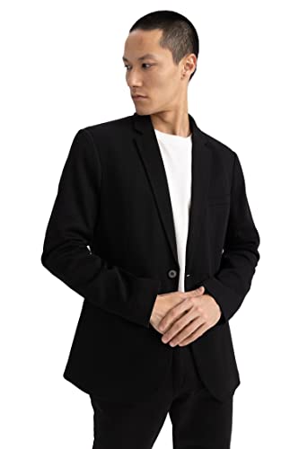 DeFacto Herren W9254az Blazer, Schwarz, 54 EU von DeFacto