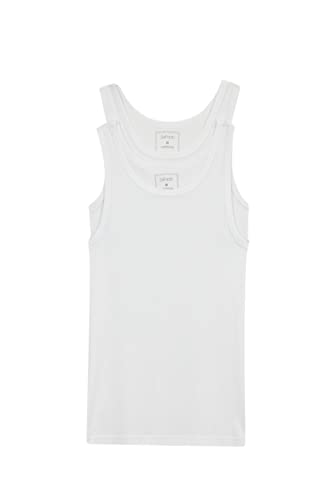 DeFacto Herren Y9056AZ Undershirt, White, S von DeFacto