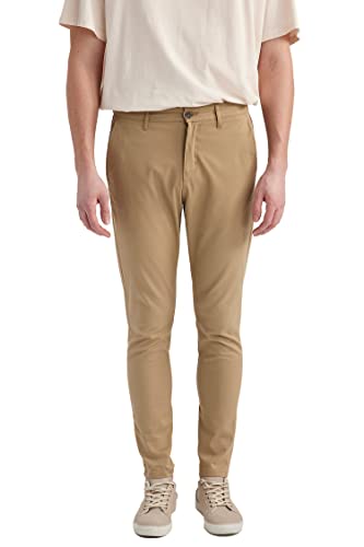 DeFacto Herren Z0301AZ Pants, BEIGE, 32-34 von DeFacto