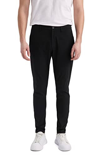 DeFacto Herren Z0301AZ Pants, Black, 29-30 von DeFacto