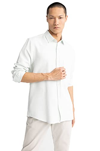 DeFacto Herren Z6128AZ Tunic Shirt, Mint, XXL von DeFacto