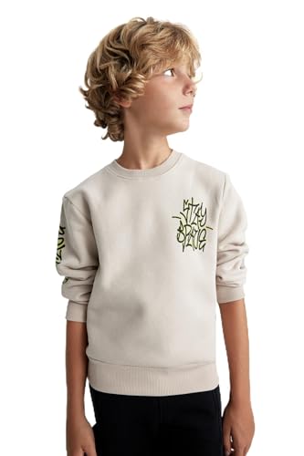 DeFacto Hoodie Jungen - Jungen Kapuzenpullover New Regular Fit Crew Neck von DeFacto