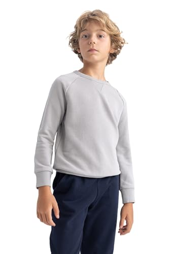 DeFacto Hoodie Jungen - Jungen Kapuzenpullover New Regular Fit Crew Neck von DeFacto