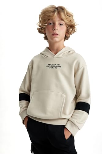 DeFacto Hoodie Jungen - Jungen Kapuzenpullover Oversize Fit Hooded von DeFacto