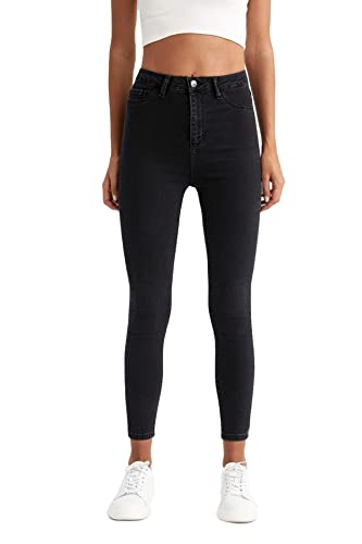 DeFacto Jeans Damen - Damen Denim HosenANTHRA,38 von DeFacto