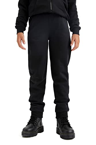 DeFacto Jogger für Mädchen Weich Sweatpants für Mädchen Black,12/13 Y von DeFacto