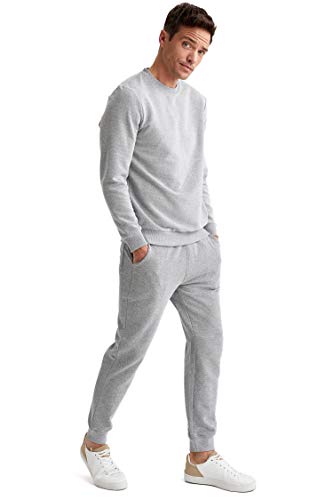 DeFacto Jogginghose für Herrenn - Herren Sporthose für Herrenn Grey Melange,L von DeFacto