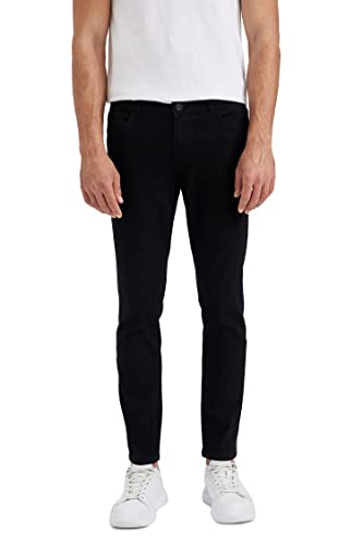 DeFacto Jungen Freizeit Regular Fit Jeanshosen für Kinder Black,30-30 von DeFacto