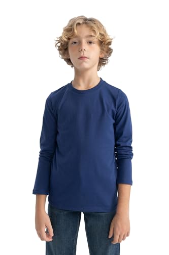 DeFacto Jungen Langarmshirt - Modische Langarmshirts T-Shirts und Longsleeve für Kinder - Stilvolle Jungen Langarmshirts von DeFacto