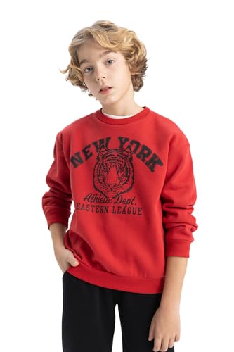 DeFacto Jungen Sweatshirt - Bequeme Sweatshirts für Kinder - Stylische Pullover und Fleecepullover für Jungen von DeFacto