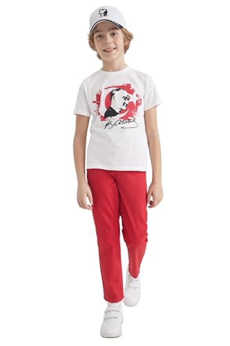 DeFacto Jungen Z1675a6 Casual Pants, Rot, 10-11 Jahre EU von DeFacto