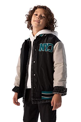 DeFacto Jungenmantel Für Freizeitkleidung Mantel für Junge für Oberbekleidung Black,7/8 Y von DeFacto