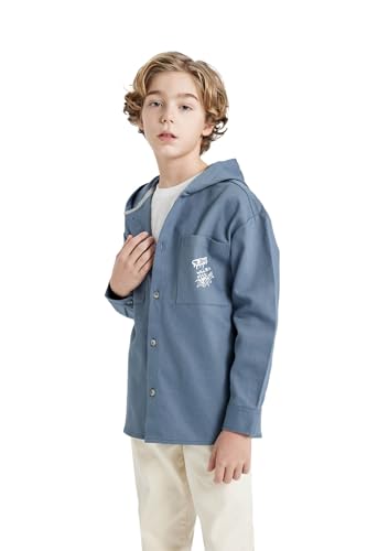 DeFacto Kleinkind Baby Jungen Kariertes Flanellhemd Langarm Button-Down Hemden von DeFacto