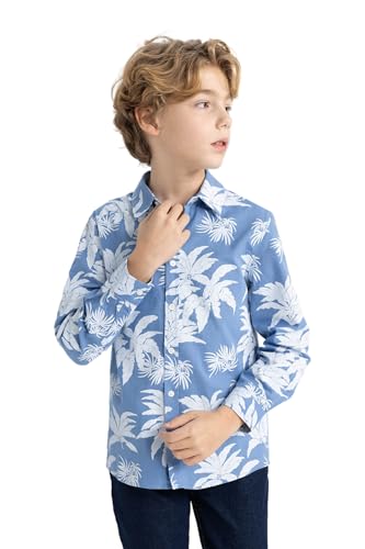DeFacto Kleinkind Baby Jungen Kariertes Flanellhemd Langarm Button-Down Hemden von DeFacto