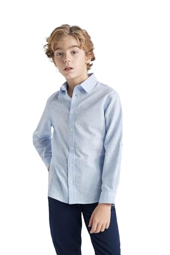 DeFacto Kleinkind Baby Jungen Kariertes Flanellhemd Langarm Button-Down Hemden von DeFacto