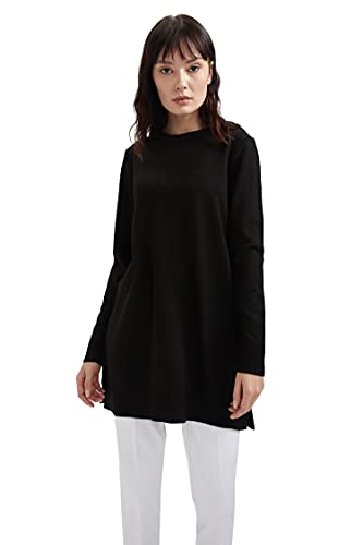 DeFacto Lang Hemden mit Langarm Tunic Hemden BLACK-100-08,S von DeFacto