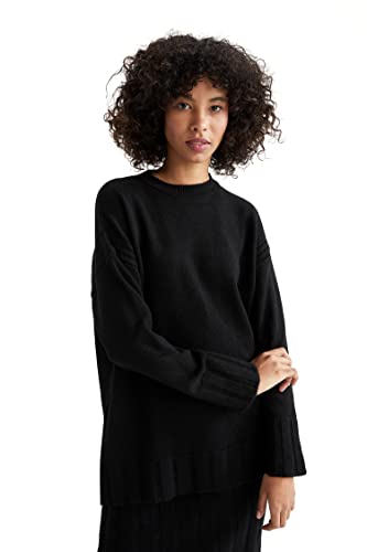 DeFacto Lang Hemden mit Langarm Tunic Hemden Black,XL von DeFacto