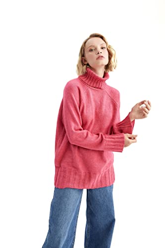 DeFacto Lang Hemden mit Langarm Tunic Hemden PINK,S von DeFacto