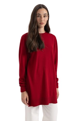 DeFacto Lang Hemden mit Langarm Tunic Hemden RED,S von DeFacto