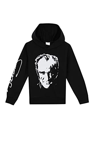 DeFacto Langarm Pullover Jungen - Rundhalsausschnitt Sweatshirt für JungenBLACK,6/7 Y von DeFacto