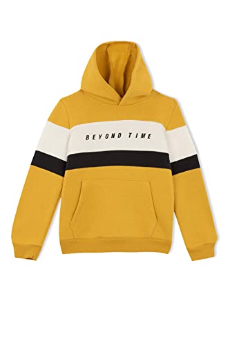 DeFacto Langarm Pullover Jungen - Rundhalsausschnitt Sweatshirt für JungenYELLOW,11/12 Y von DeFacto