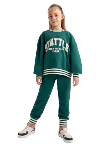 DeFacto Mädchen Jeans für Teenager - Trendige Mädchen Jeanshosen Cargohosen Jogger Fit von DeFacto