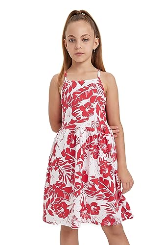 DeFacto Mädchen B0674a8 Casual Dress, Rot, 10-11 Jahre EU von DeFacto