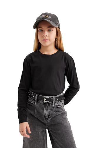 DeFacto Mädchen Langarmshirt - Vielseitige Auswahl an Langarmshirts Kinder - Langarmbodys und Longsleeve für Mädchen von DeFacto