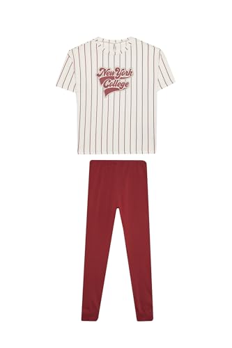 DeFacto Mädchen Pyjama Set - Schlafanzug für Kinder Pyjamas Teenager Kleidung von DeFacto