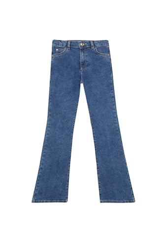 DeFacto Mädchen Sporthose - Bequeme Jogginghose und Trainingshose für aktive Kinder - Sporthosen für Mädchen,Mid Blue,13-14 Jahre von DeFacto