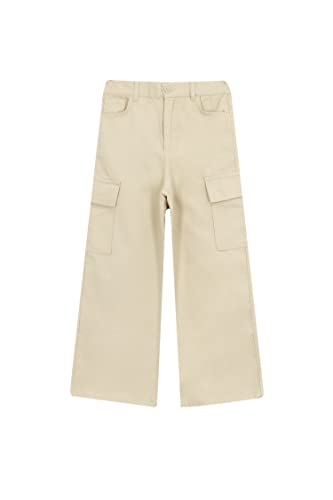 DeFacto Mädchen Y0515a6 Sweatpants, Beige, 13-14 Jahre EU von DeFacto