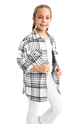 DeFacto Mädchen Y4453a6 Tunic Shirt, Schwarz, 5-6 Jahre EU von DeFacto