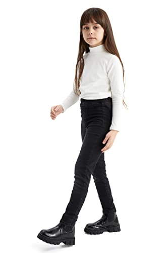 DeFacto Mädchen Z3971a6 Jeans, Anthracite, 11-12 Jahre EU von DeFacto