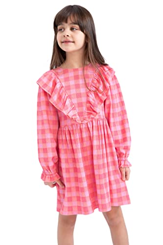 DeFacto Mädchen Z4931a6 Dress, Rosa, 13-14 Jahre EU von DeFacto