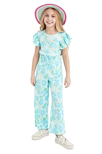 DeFacto Mädchen Z4936A6 Overalls, Aqua, 10/11 Y von DeFacto